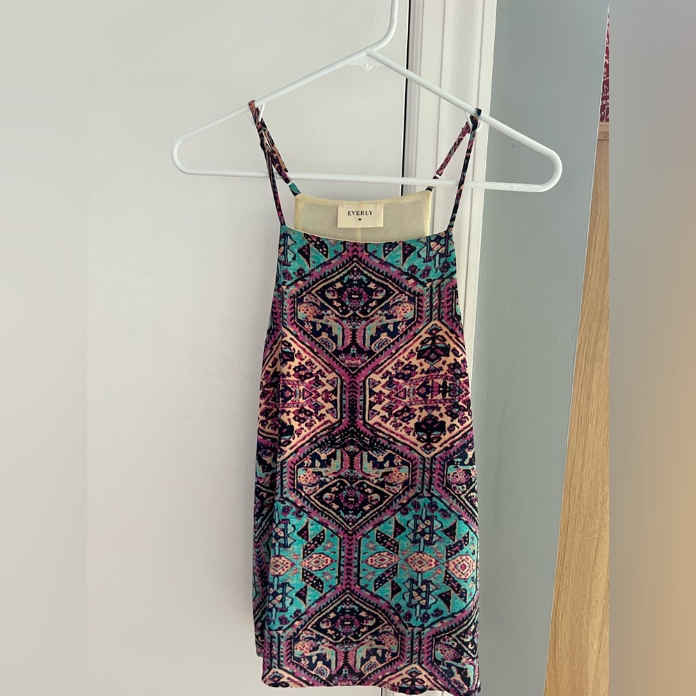 Multi color tank top by everly